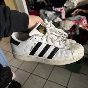 Adidas Superstar White Black Sneakers